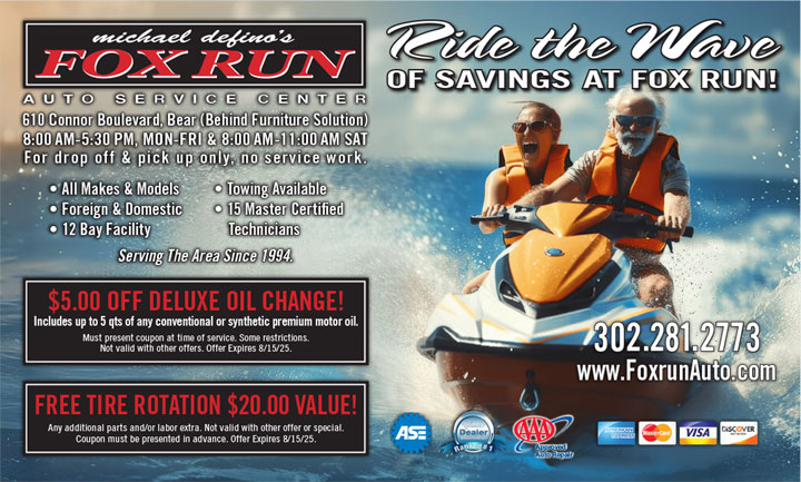 July offers | Fox Run Auto Inc.