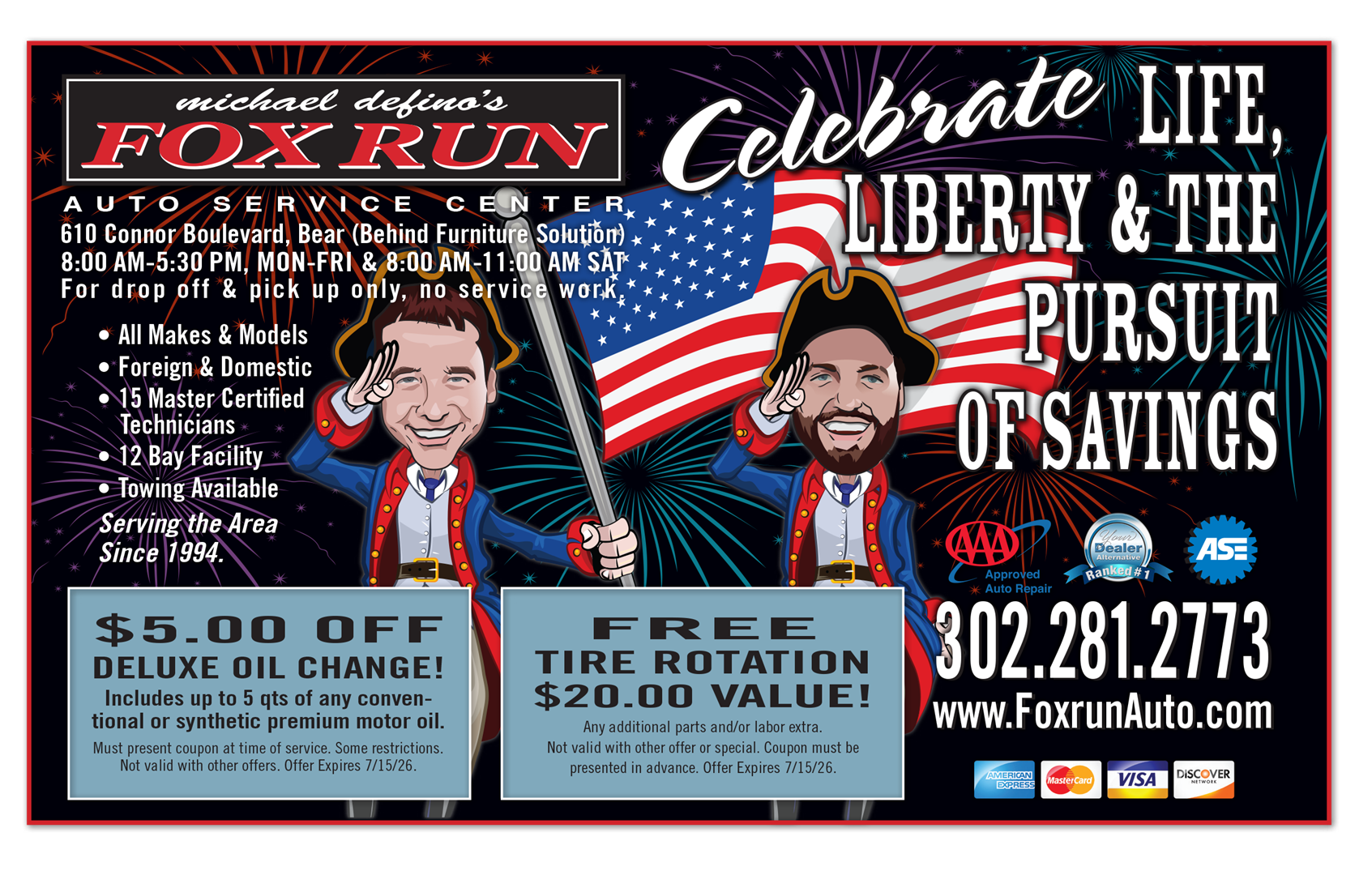 Offers | Fox Run Auto Inc.
