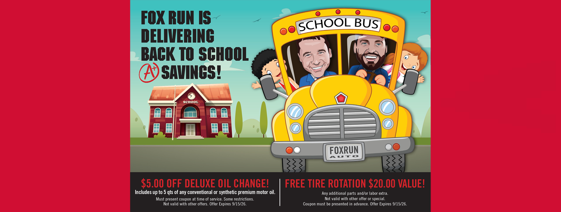 Coupons | Fox Run Auto Inc.