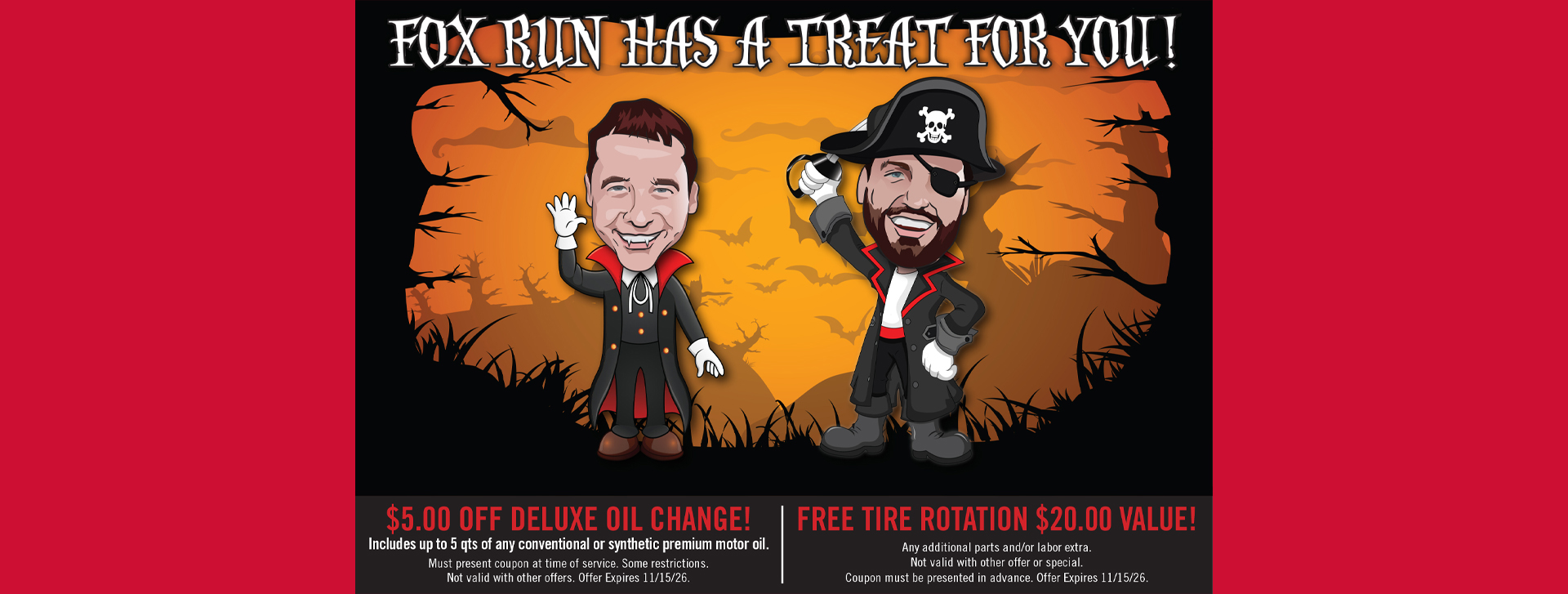 Coupons | Fox Run Auto Inc.
