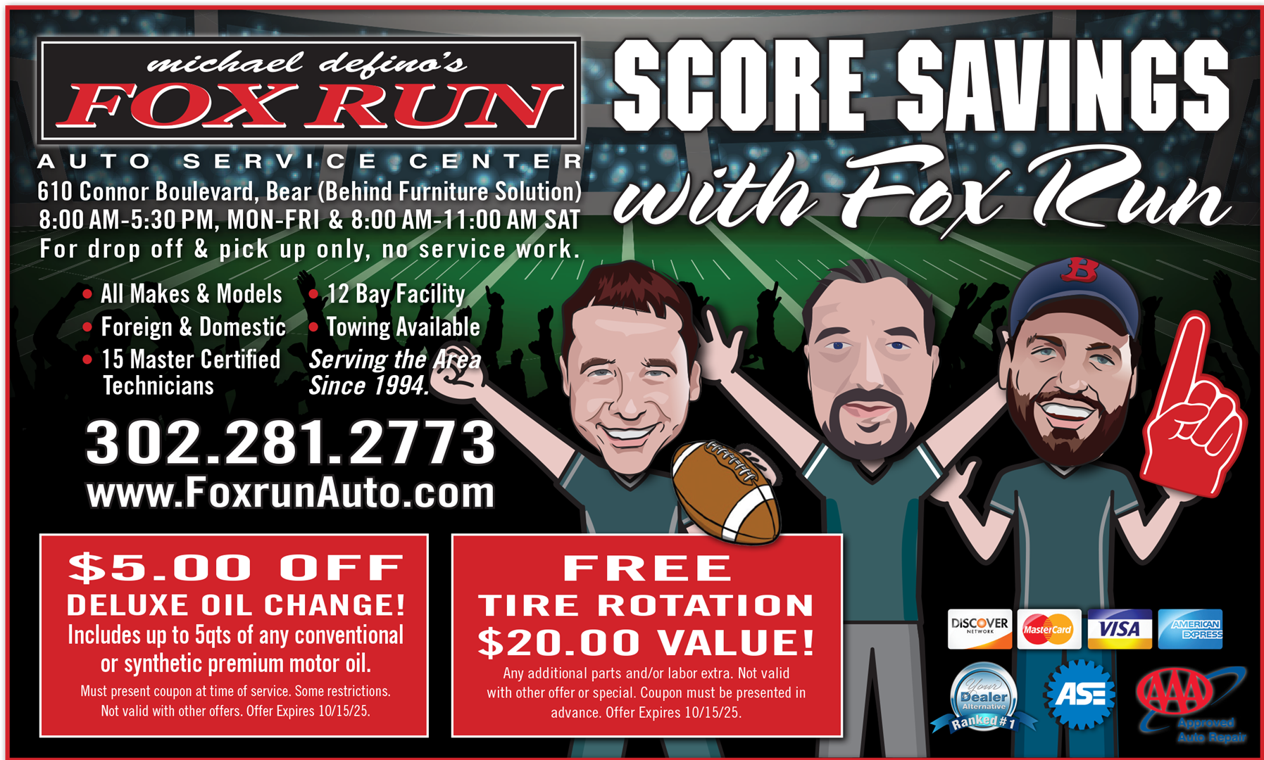 September offers | Fox Run Auto Inc.