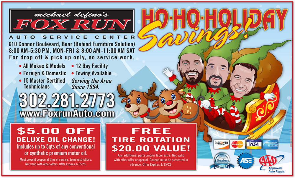 December offers | Fox Run Auto Inc.